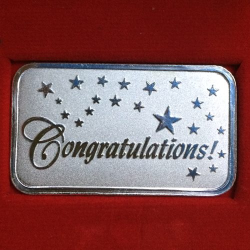 Congratulation Silver Biscuit
